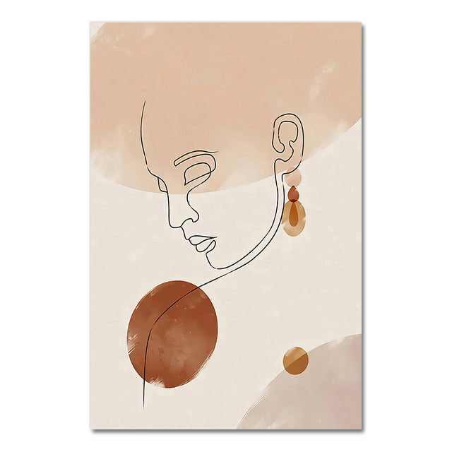 Linear Muse Canvas Prints