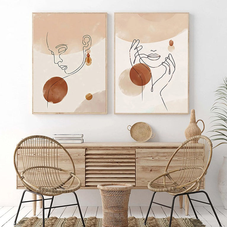 Linear Muse Canvas Prints