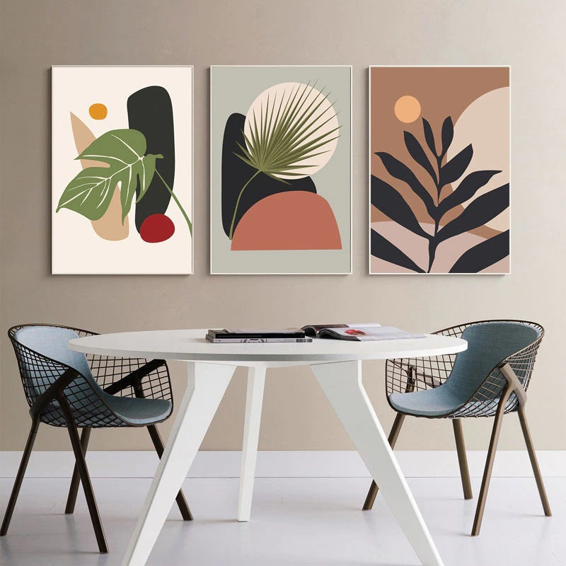 Tropical Shapes Canvas Print