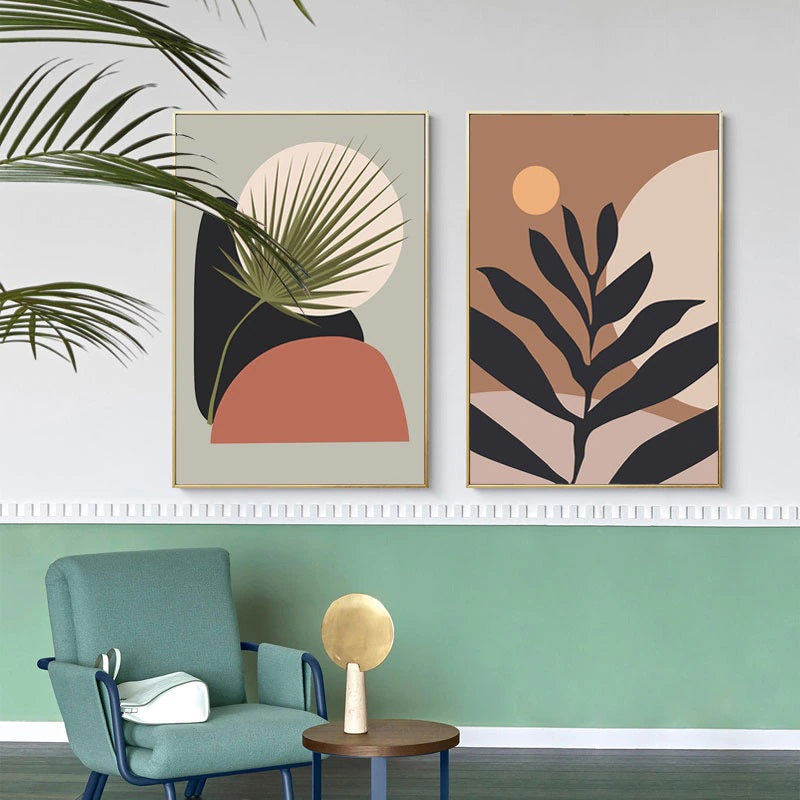 Tropical Shapes Canvas Print