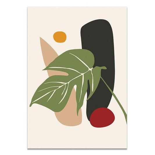 Tropical Shapes Canvas Print