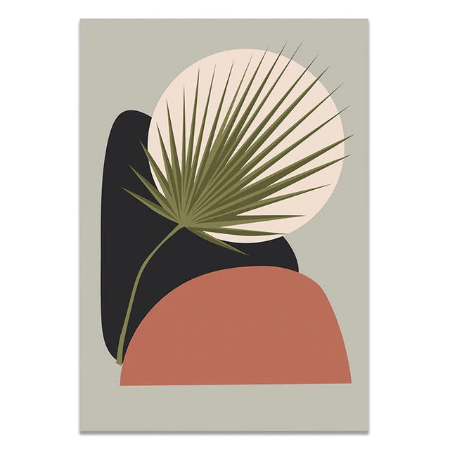 Tropical Shapes Canvas Print