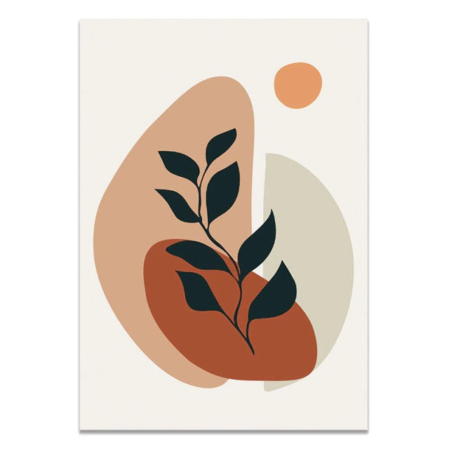 Tropical Shapes Canvas Print
