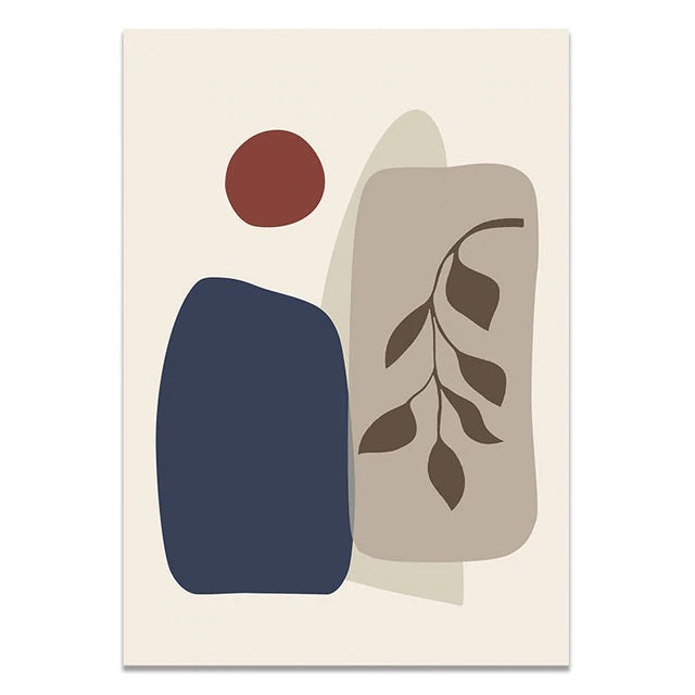 Tropical Shapes Canvas Print