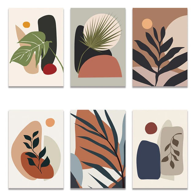 Tropical Shapes Canvas Print
