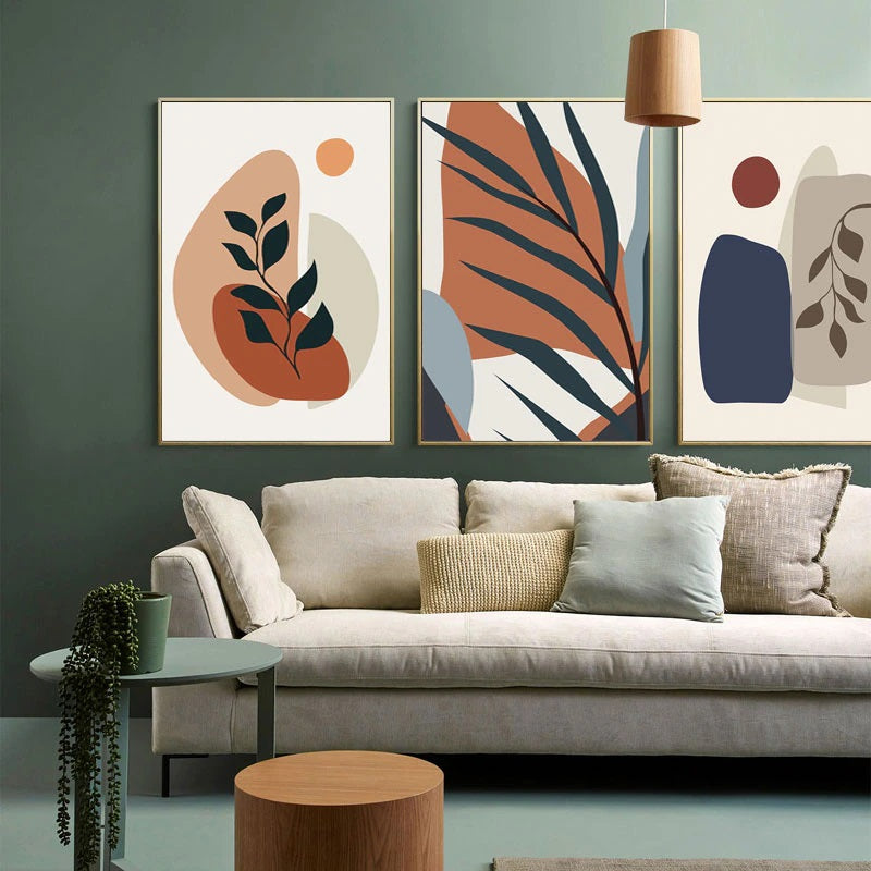 Tropical Shapes Canvas Print