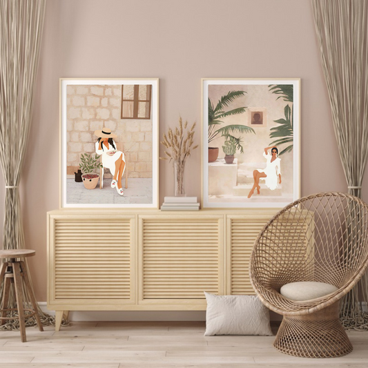 Boho Fashion Muse Canvas Print