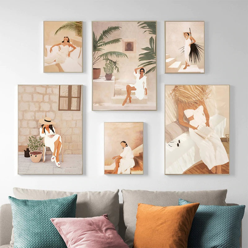 Boho Fashion Muse Canvas Print