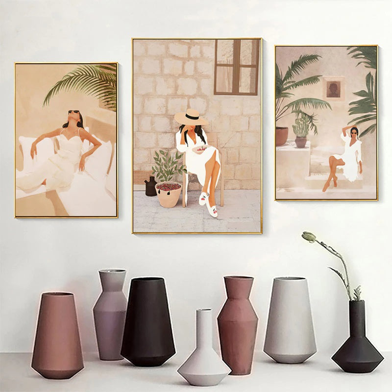 Boho Fashion Muse Canvas Print