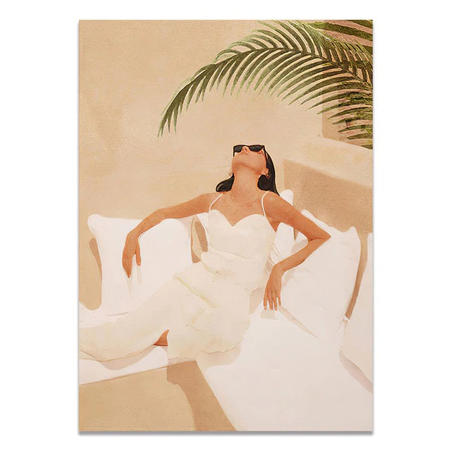 Boho Fashion Muse Canvas Print