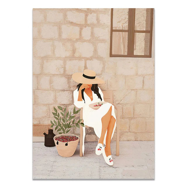 Boho Fashion Muse Canvas Print