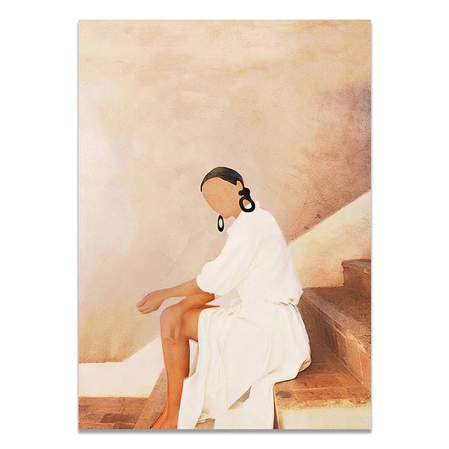 Boho Fashion Muse Canvas Print