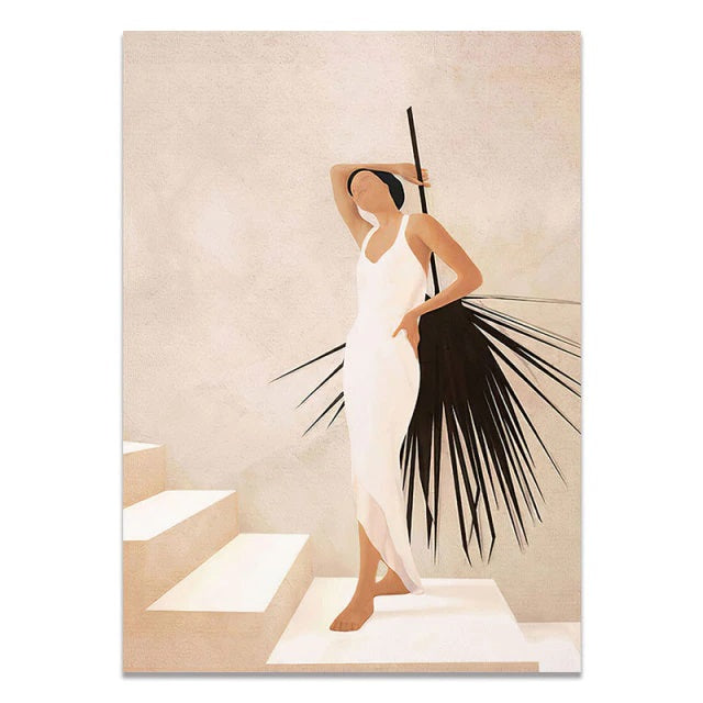 Boho Fashion Muse Canvas Print