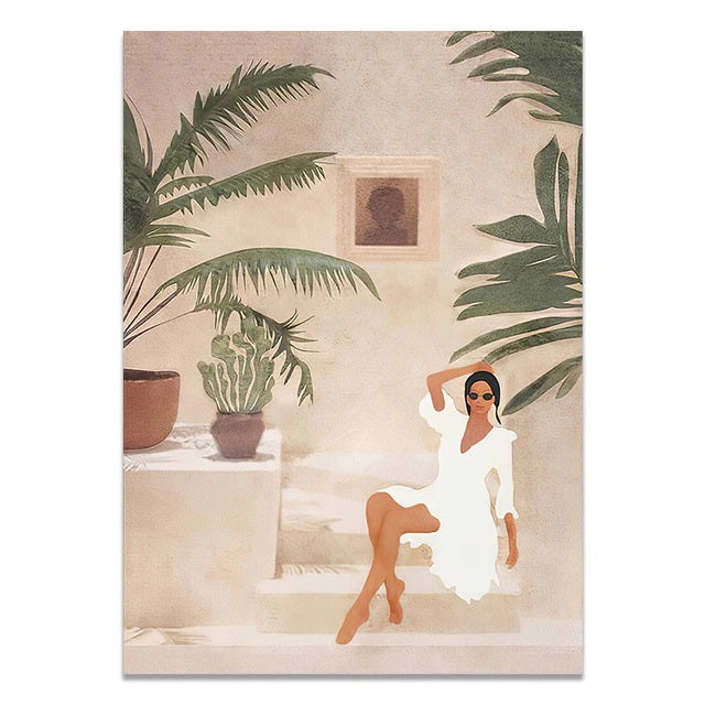 Boho Fashion Muse Canvas Print