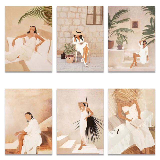 Boho Fashion Muse Canvas Print