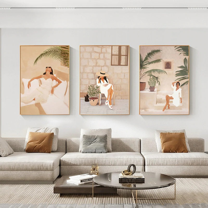 Boho Fashion Muse Canvas Print