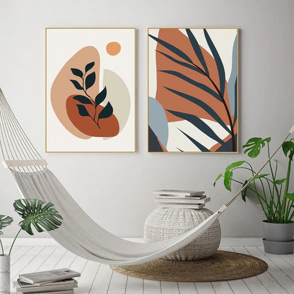Tropical Shapes Canvas Print