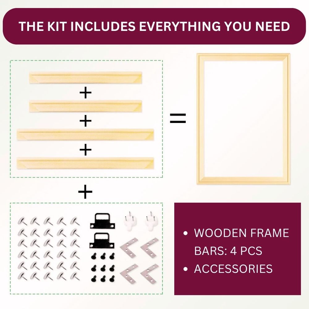 DIY Stretcher Bar Frame Kit for Canvas Prints