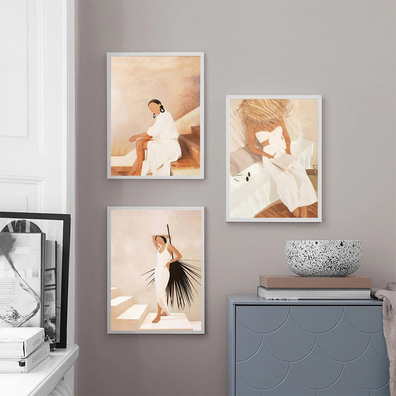 Boho Fashion Muse Canvas Print