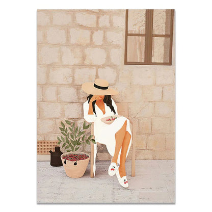 Boho Fashion Muse Canvas Print