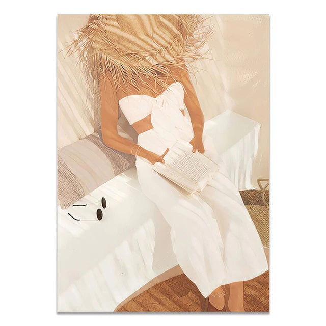 Boho Fashion Muse Canvas Print