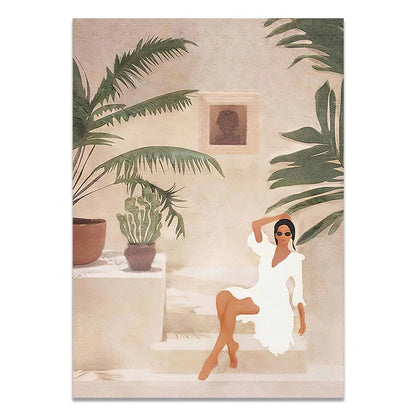 Boho Fashion Muse Canvas Print