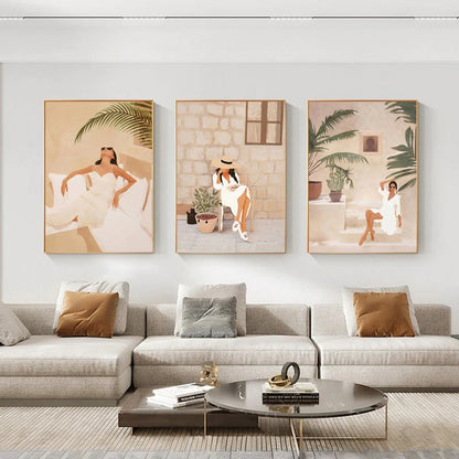 Boho Fashion Muse Canvas Print